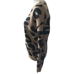 Leopard Print Sweater - Tan and Black thumbnail 8