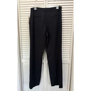 H & W‎ Straight Black Trouser Pants NWT Mid Rise Zip/Slide Hooks Pockets Size 12 thumbnail 4