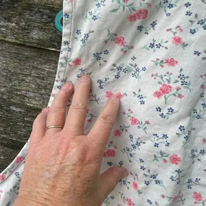 Vintage Cherokee size 26 floral denim button front vest. thumbnail 4