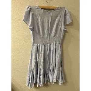 Hello Molly Dress‎ Womens S Blue London Calling Flowy Bohemian Faux Wrap Ladies thumbnail 2