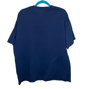 Oklahoma‎ Tribal Buffalo Graphic Tee Navy Blue Unisex XL thumbnail 3