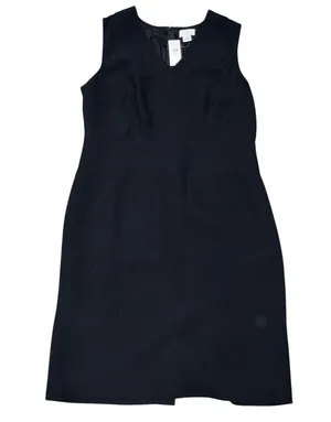 NEW Ann Taylor Loft Black V Neck Sleeveless Sheath Dress Plus size 14 thumbnail 2