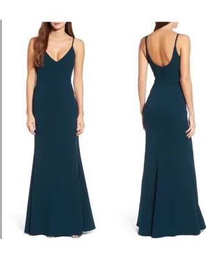 Lulus Infinite Glory Forest Green Maxi Dress Size Small thumbnail 2