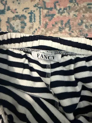 Shop Fancy Navy Striped Boxer Pants thumbnail 2