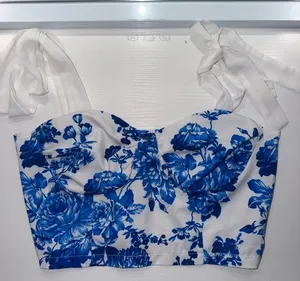 Shein Floral Crop Top thumbnail 1
