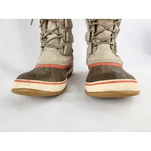 Sorel Joan Of Arctic Leather Boots Women SZ 10 Waterproof Thick Knit Snow Winter thumbnail 5