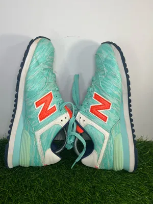 New Balance 574 WL574SIB Women’s Size 8 Mint Green Coral ENCAP Lifestyle Sneaker thumbnail 6