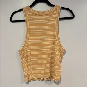 Pink and‎ white stripe aerie racerback tank top thumbnail 3