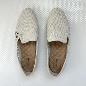 Birdies Shoes Women’s 10 The Starling Almond Toe Slip On Flats Cream Preppy Boho thumbnail 7