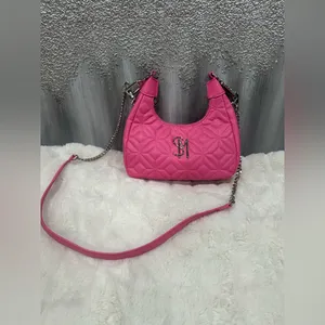 Steve Madden Bsilvia Quilted Crossbody in Hot Pink thumbnail 2