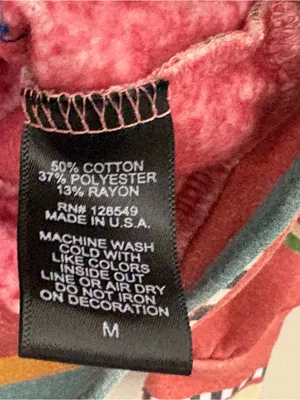 Aviator Nation Tulum Bolt Stitch Serape Sweatshirt Medium Pink Western Pullover thumbnail 9