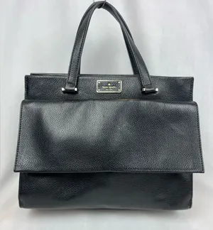 Kate Spade NY Carena Kay Street Pebble Handbag Black Leather Satchel Bag Tote thumbnail 1