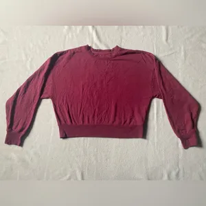 Altar'd State Burgundy Sweatshirt thumbnail 3