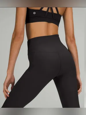 Lululemon Base Pace High Rise Tight 23" Ribbed Nulux Size 4 thumbnail 3