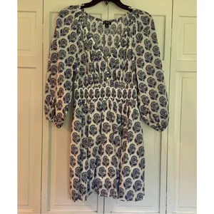 J.Crew bouquet block print mini dress size xs thumbnail 5