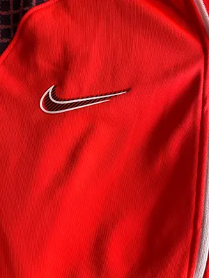 Nike Women’s Dri-Fit Red/Orange & Black Zip Hoodie-Small thumbnail 4