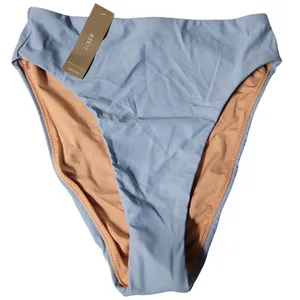J Crew High-Leg Bikini Bottom Swim Womens‎ Size XS Blue Beach Vacation Cruise thumbnail 1