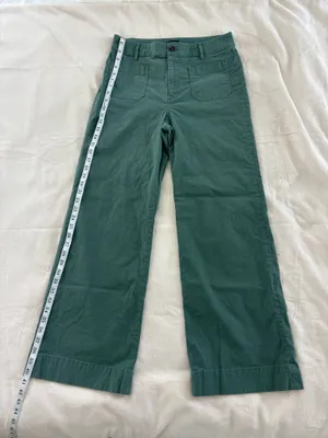 J.Crew Green Wide Leg Pants thumbnail 1