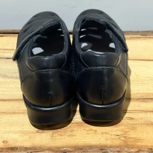 SAS‎ Roamer womens black leather strap loafers size 6N A26 thumbnail 6