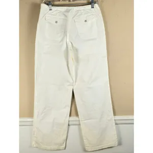 Johnny Was Item Womens White Wide Leg Pants Small‎ thumbnail 2