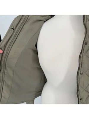 Market & Spruce Quilted Field Jacket Olive Green Size XL NWT thumbnail 7