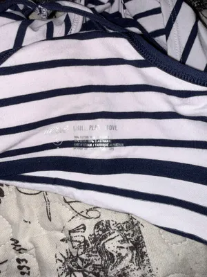 Aerie Striped Cropped Tank thumbnail 3