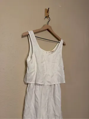 Rokoko White Sleeveless Short Romper Size Small NWT thumbnail 4