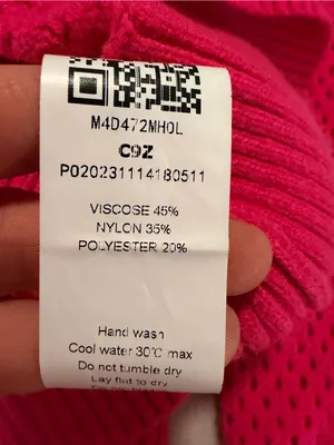 Source Unknown Hot Pink Collared Zip-Neck Women's Sweater thumbnail 5