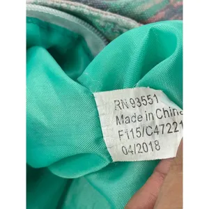 Abstract Beach Tote Bag Rope Handles‎ Turquoise Lining Travel Shopper thumbnail 7