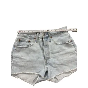 Women's Levi's‎ 501 Original High Rise Jean Shorts Sansome Muse Blue Sz 26 thumbnail 5
