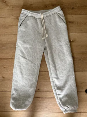 PARKE Cozy Drawstring Joggers in Light Gray thumbnail 4