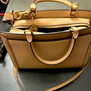 Coach Tan Satchel with Gold Lock thumbnail 3