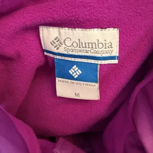 Columbia Vest Womens L Purple Fleece Lined Insulated Zip Outdoor Ski Lightweight thumbnail 7