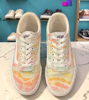 Vans Old Skool Womens Sneakers Size 6.5 Multicolor Psychedelic Tie Dye thumbnail 1