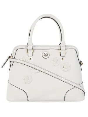 Liz Claiborne Nayla Dome Satchel Handbag in White New Womens Tote Bag Purse thumbnail 1