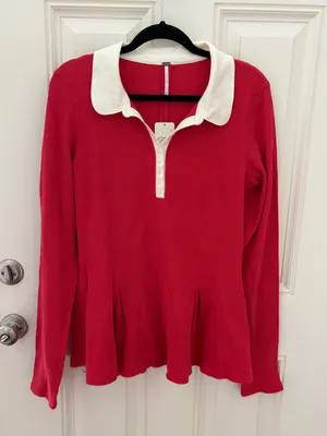 Free People Gracie Long Sleeve Top XL NWT thumbnail 2