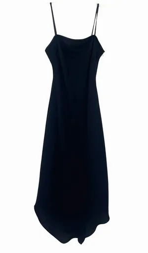 Vtg 90s Jones New York Asymmetric Dress Sz 6 LBD Slip Y2K Grunge Cocktail Hoco thumbnail 1