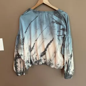 NWT Vintage Havana Cotton Tie‎ Dyed Burnout Top S thumbnail 4
