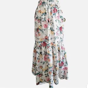 Milk & Honey, Asymmetrical Pink and Blue Wrap Maxi Skirt thumbnail 7