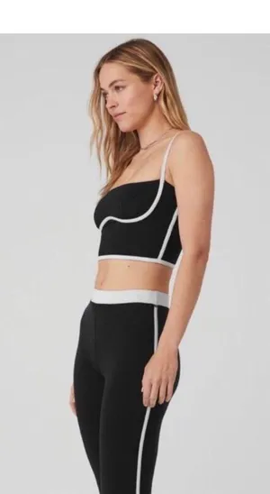 Airbrush Streamlined Bra Tank Black/White XS thumbnail 4