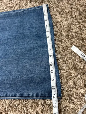 Kut from the Kloth Ryan Fab Ab Super Wide Leg Blue Jeans Size 12 thumbnail 5