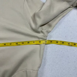 Carhartt Women’s Relaxed Fit Quarter Zip Sweatshirt L Beige Tencel thumbnail 6