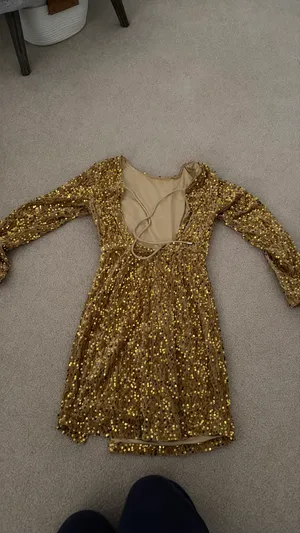 Amazon Gold Dress Sequin thumbnail 2