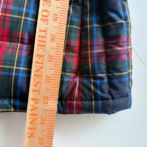 Talbots Puffer Vest Women Small Multicolor Plaid Down‎ Fill Quilted Zip Front thumbnail 7