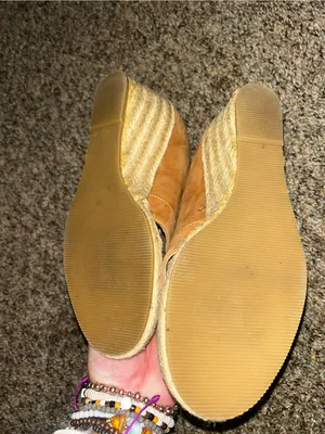 Chocolat Blu Suede Peep-Toe Wedge Sandals size 6 thumbnail 4