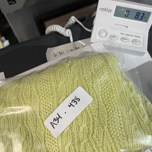 Lauren Ralph Lauren Sweater Womens M Yellow V-Neck Linen‎ Cable-Knit Pullover thumbnail 7