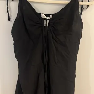 birch and stone size medium tie strap black romper thumbnail 2