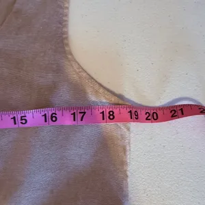 Old Navy Linen L Tall Blend Smocked Back Square Neck Mini Dress Tan‎ Beach Vacay thumbnail 7