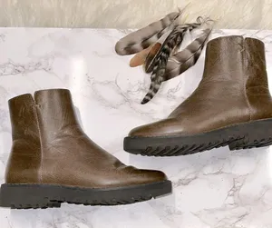 Franco Sarto 5M Cassie brown leather boots thumbnail 3