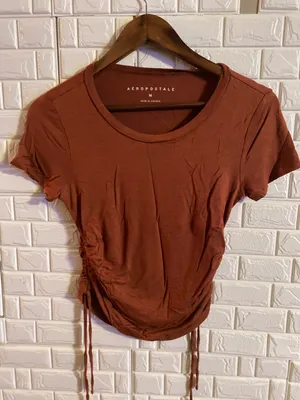 Aeropostale women's blouse size size medium brown thumbnail 1
